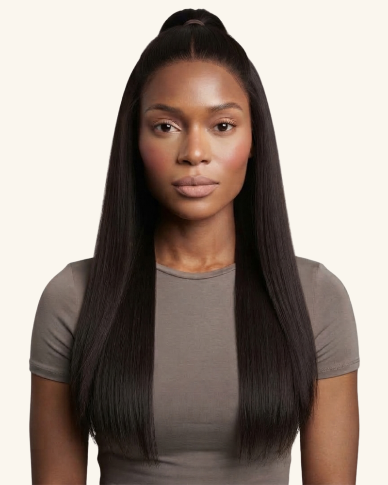 Close-up hairline clip
