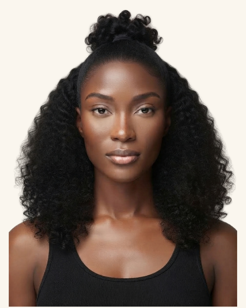 Natural Kinky Curly Wig — style photo 3