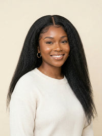 Crown & Texture Beginner Ready-to-Wear Wig Bundle Kinky Straight Glueless Wig