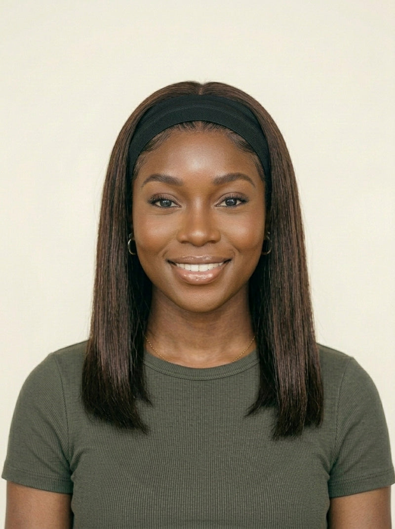 Crown & Texture Boss Babe Wig Bundle Straight Headband Wig