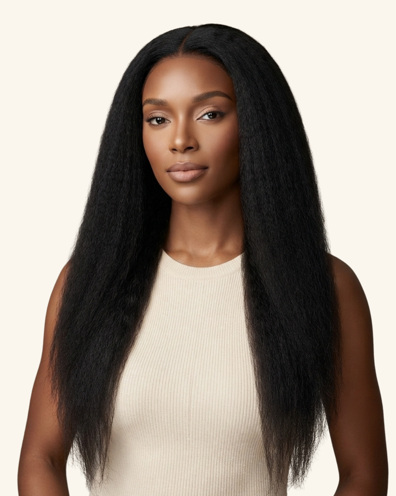 Naturally Crowned Kinky Straight Wig