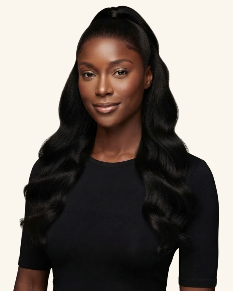 Close-up hairline clip