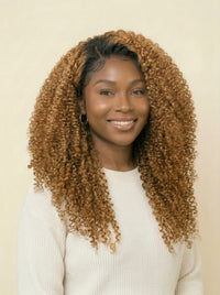 Crown & Texture Kinky Curly Glueless Wig Front