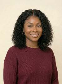 Crown & Texture Kinky Curly HD Bob Wig Front