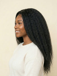 Crown & Texture Kinky Straight Glueless Wig Side