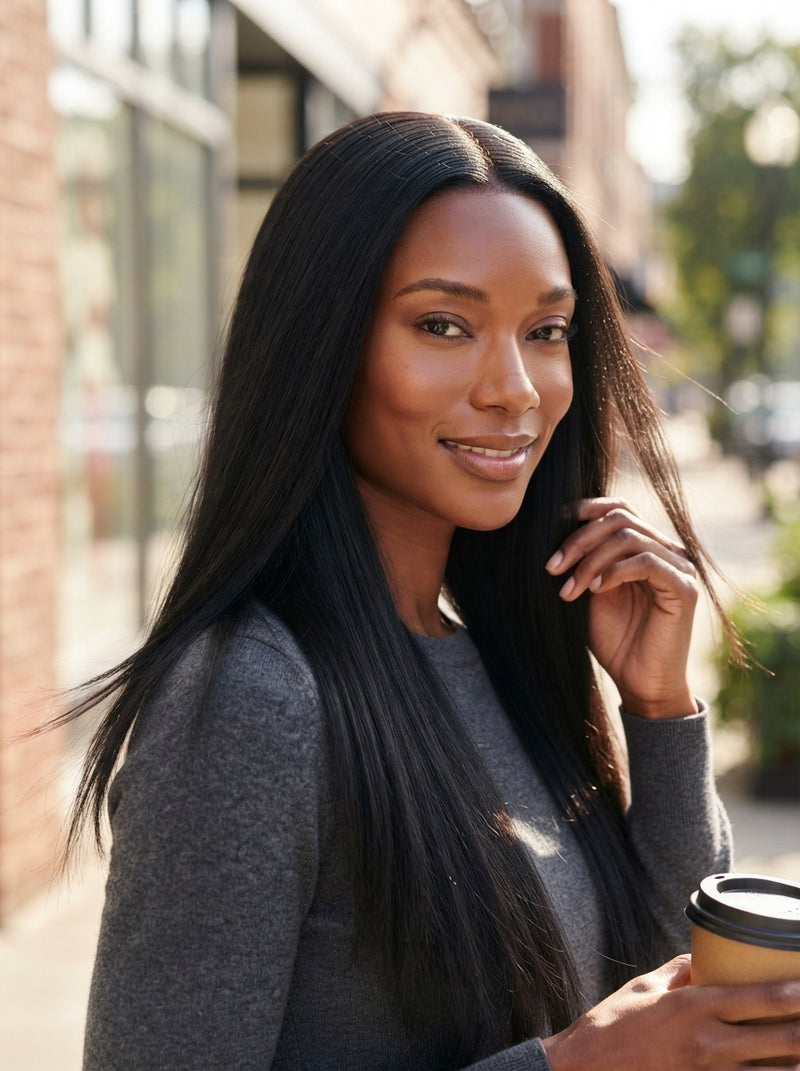 Flawless Straight Wig — style photo 2