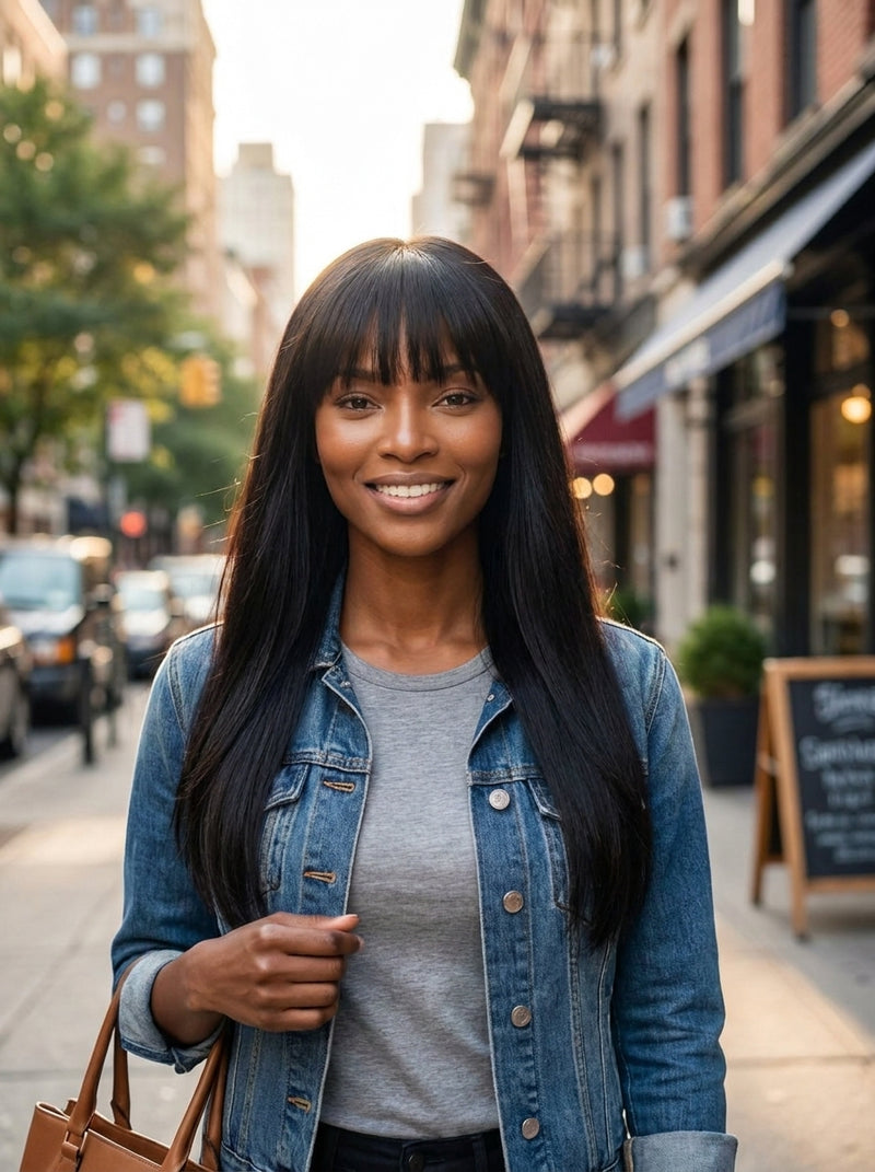 Soft Layered Bang Wig — style photo 2