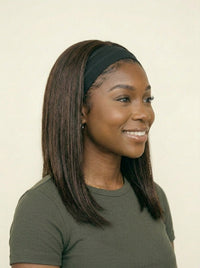 Crown & Texture Straight Headband Wig Side