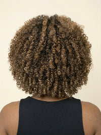 Crown & Texture The Zuri — Curly Wig with Bangs Back